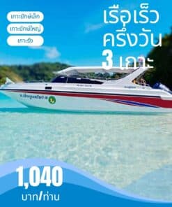 เรือเร็วครึ่งวัน 【เกาะยักษ์เล็ก เกาะยักษ์ใหญ่ เกาะรัง】